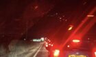 Motorists faced long tailbacks after the crash closed the A92 at Freuchie for two hours.
