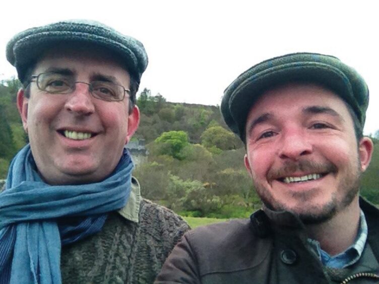 The Rev Richard Coles (left) with his late partner, David.