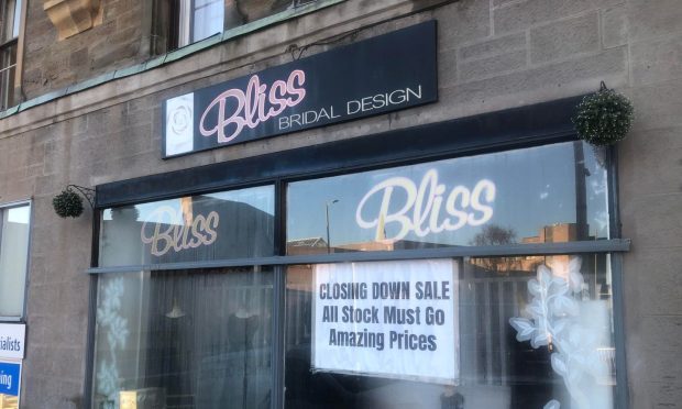 Bliss Bridal Design will close in March. Image: James Simpson/DC Thomson
