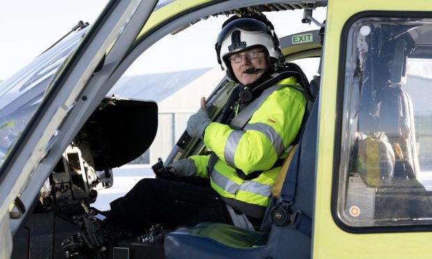 Russell Myles has been flying since he was 17. Image: Scottish Charity Air Ambulance