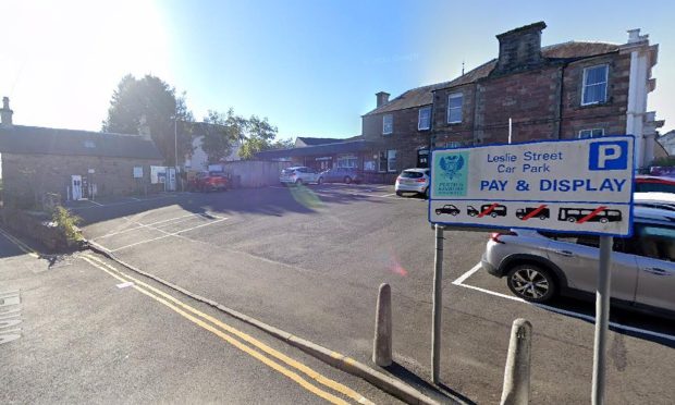 An electric vehicle caught fire in Leslie Street car park