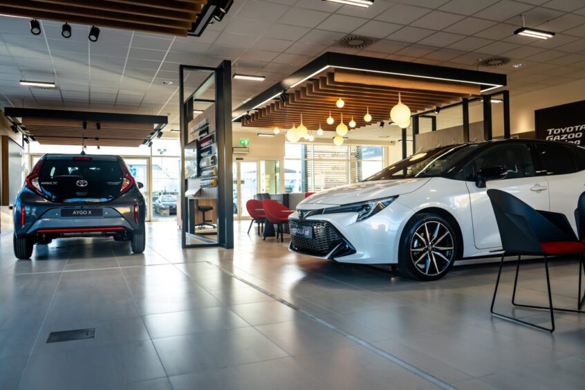 Interior of the showroom in Perth