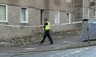Police at Morgan Street in Dundee