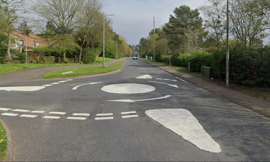 Cyclist in hospital after collision with car at Glenrothes roundabout