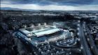 Concept image of Dundee's new stadium at Camperdown Park. Image: Holmes Miller Architects