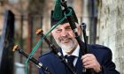 Dundee Burns Club president and piper Jimmy Black defends Burns' legacy in a modern Scotland. Image: Gareth Jennings/DC Thomson.