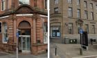 Left to right: Barclays bank in Perth and Dundee.