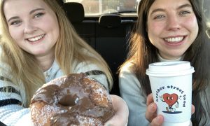 On our latest Drive-Thru Review, Joanna Bremner and Poppy Watson try out the donuts and bagels from Heather Street Food in Dundee. Image: Joanna Bremner/DC Thomson.