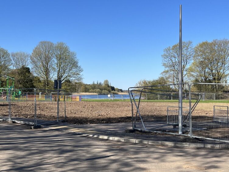 Former site of Lochside leisure centre in Forfar.