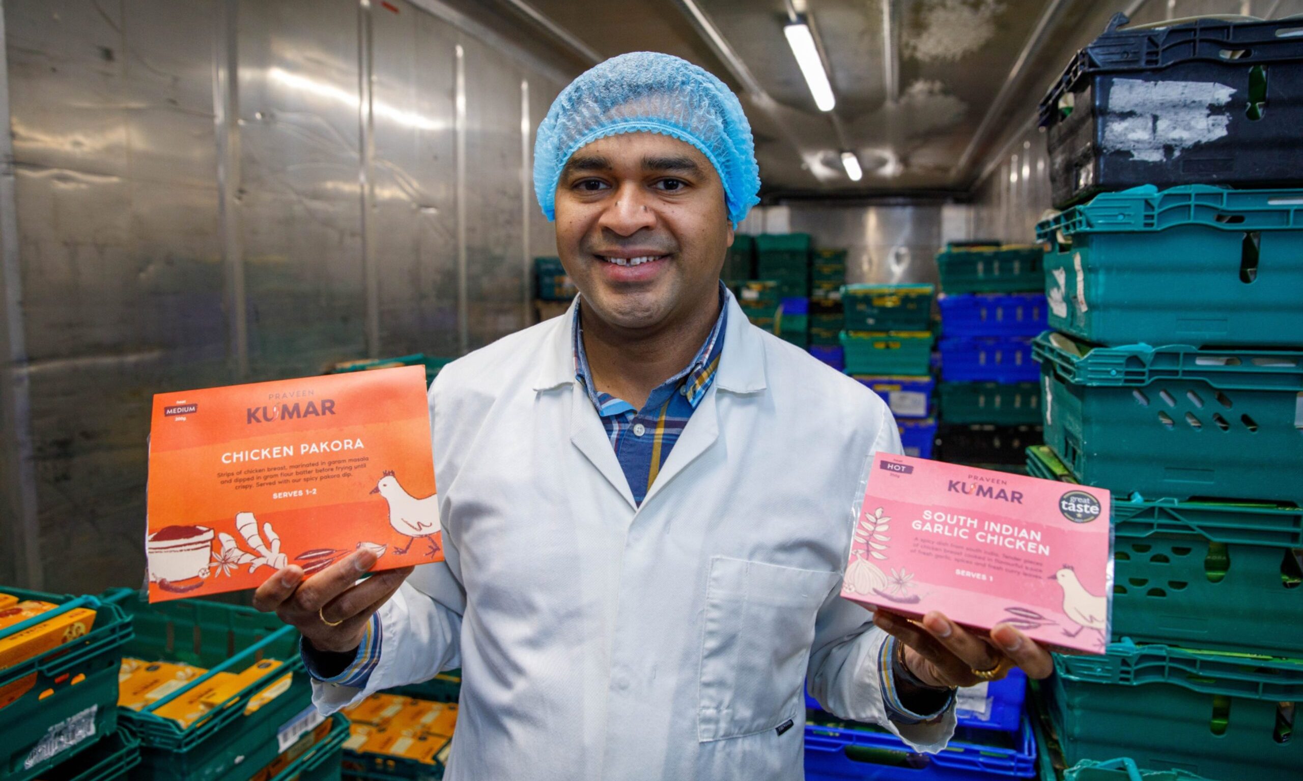 Praveen Kumar, chef and owner of his own ready meals company. Image: Kenny Smith/DC Thomson