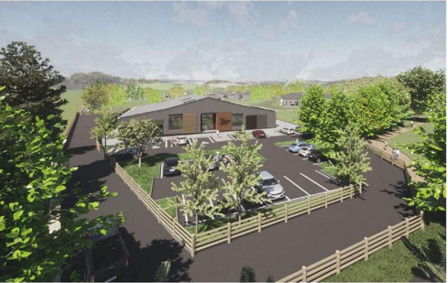 How the entrance to the Kelty holiday park will look.
