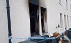 image of fire damage to Kinghorne Road flat Dundee