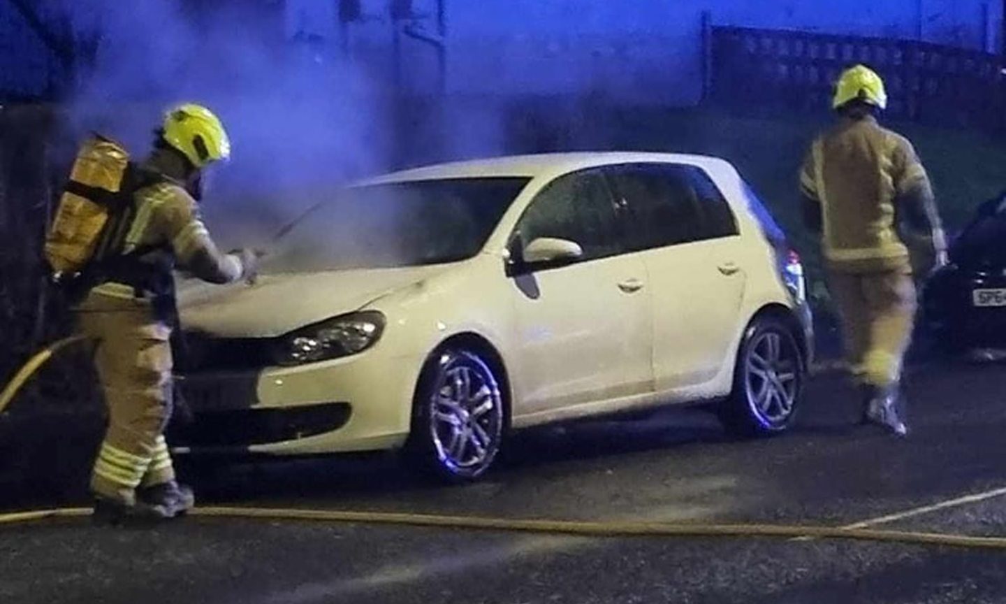 Police probe deliberate car fire in Kirkcaldy
