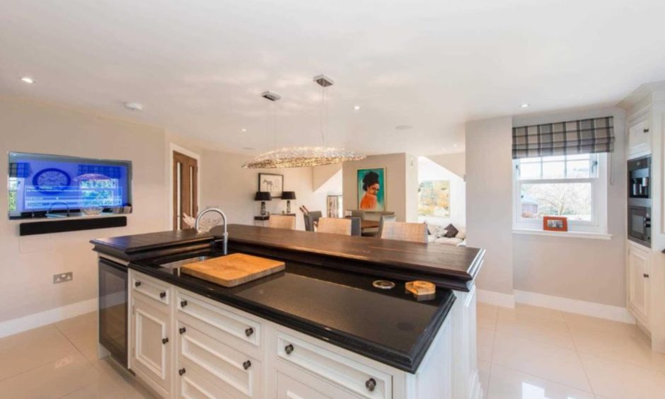 The kitchen at Loggie House in Bridge of Allan.