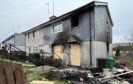 The house on Benarty Avenue in Lochgelly was destroyed in the blaze.