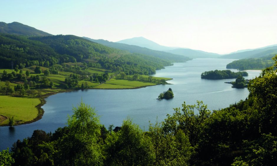 Queen's View, showing Loch Tummel and Schiehallion