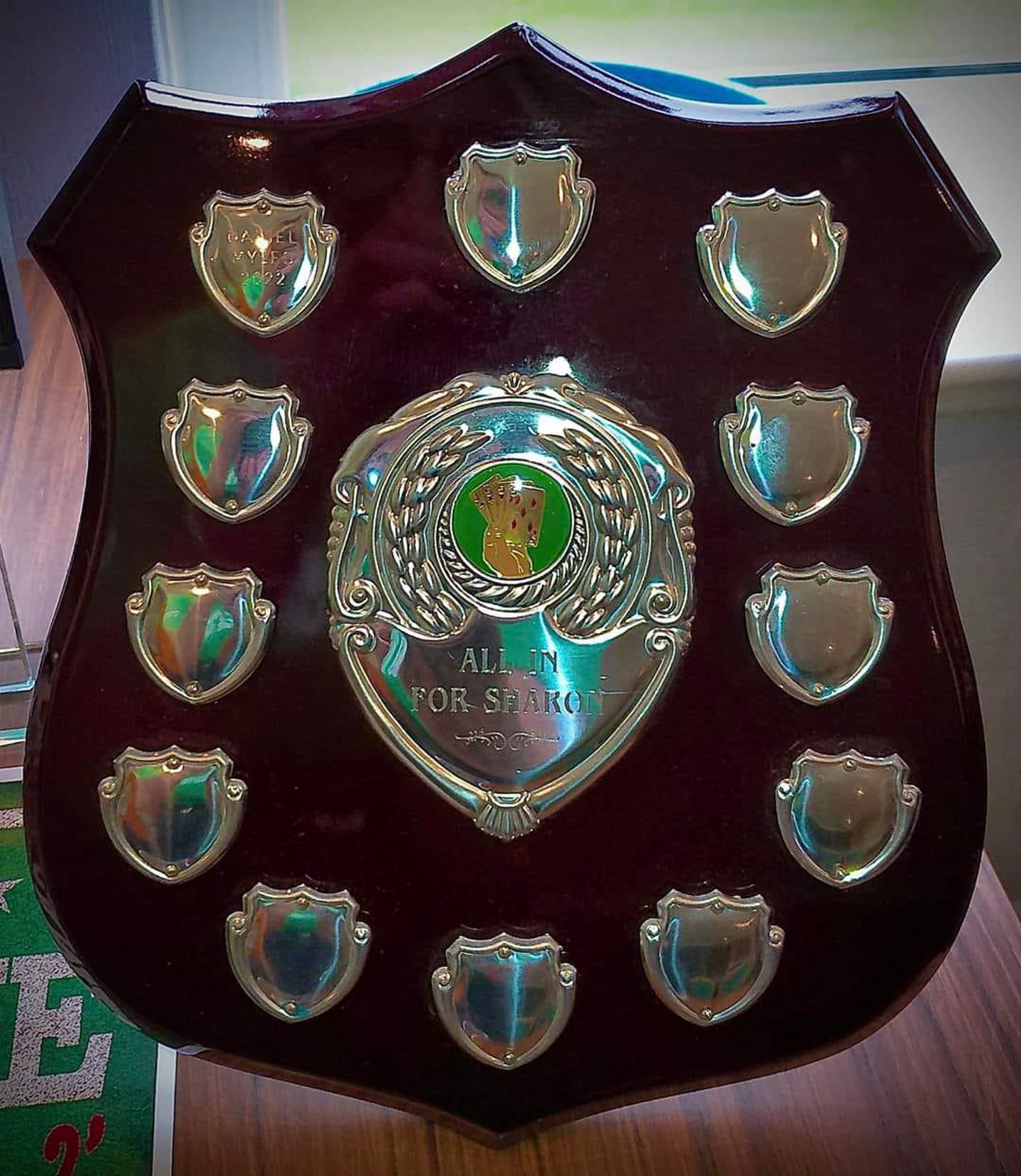 A shield which is awarded to the winners.