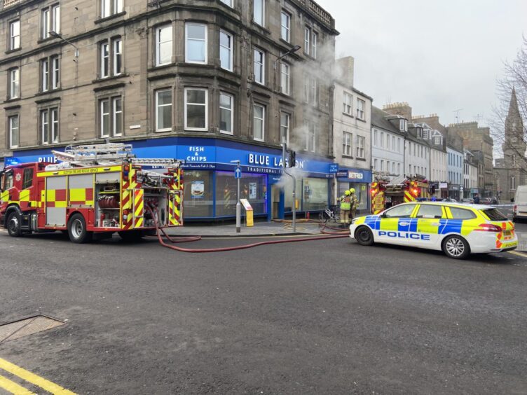Fire at Perth fish and chip shop