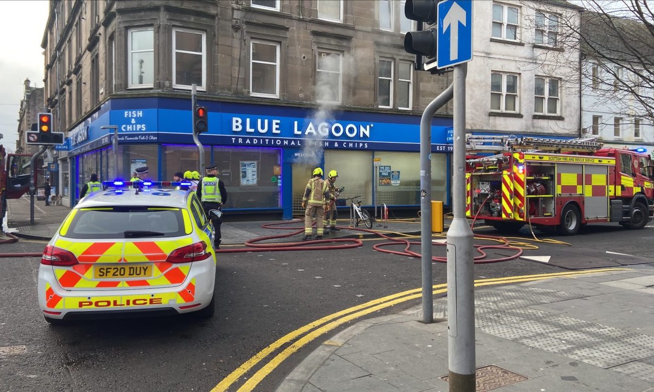 Perth fish and chip shop fire