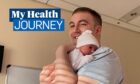 Dundee dad Ross Peters was able to be at the birth of his first son Louis after he had a heart transplant.