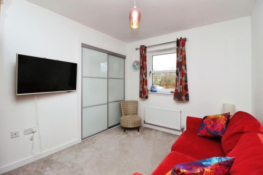 The smallest bedroom in the Kinghorn 5-bed home 