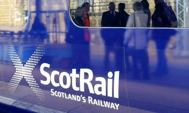 A ScotRail train.