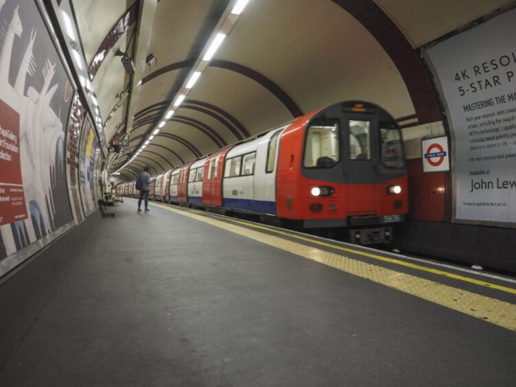 A Northern Line London Underground train.