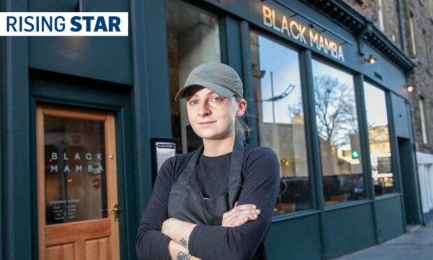 Head chef Becca McFarlane is just 24-years-old and enjoys proving those who underestimate her in the kitchen wrong.  Image: Steve Brown/DC Thomson