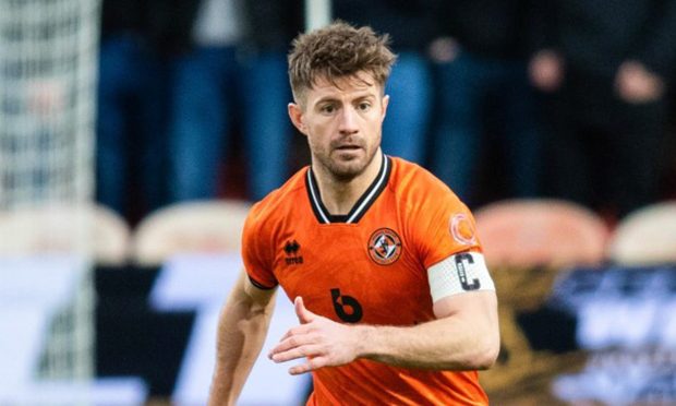 Ross Docherty in action for Dundee United