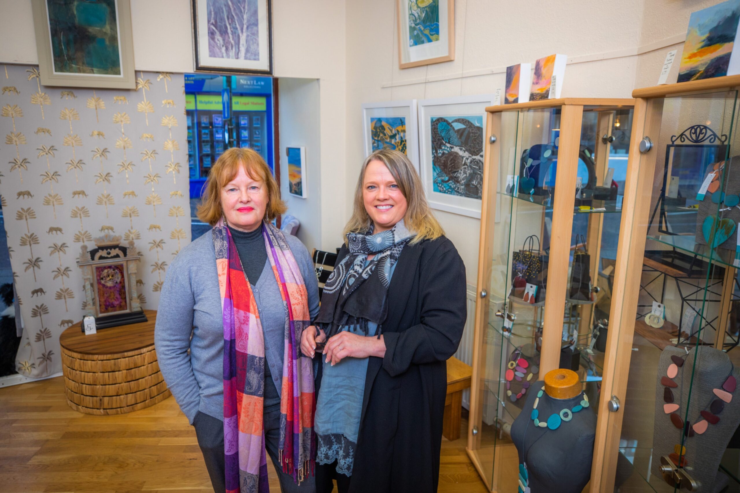 Clodagh Norton and Tracy Jackson at Alba Bella Gallery in 38 Allan Street, Blairgowrie on Saturday, January 20 2024