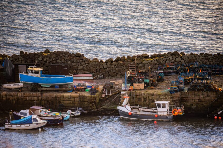 Boats in Kinghorn harbour