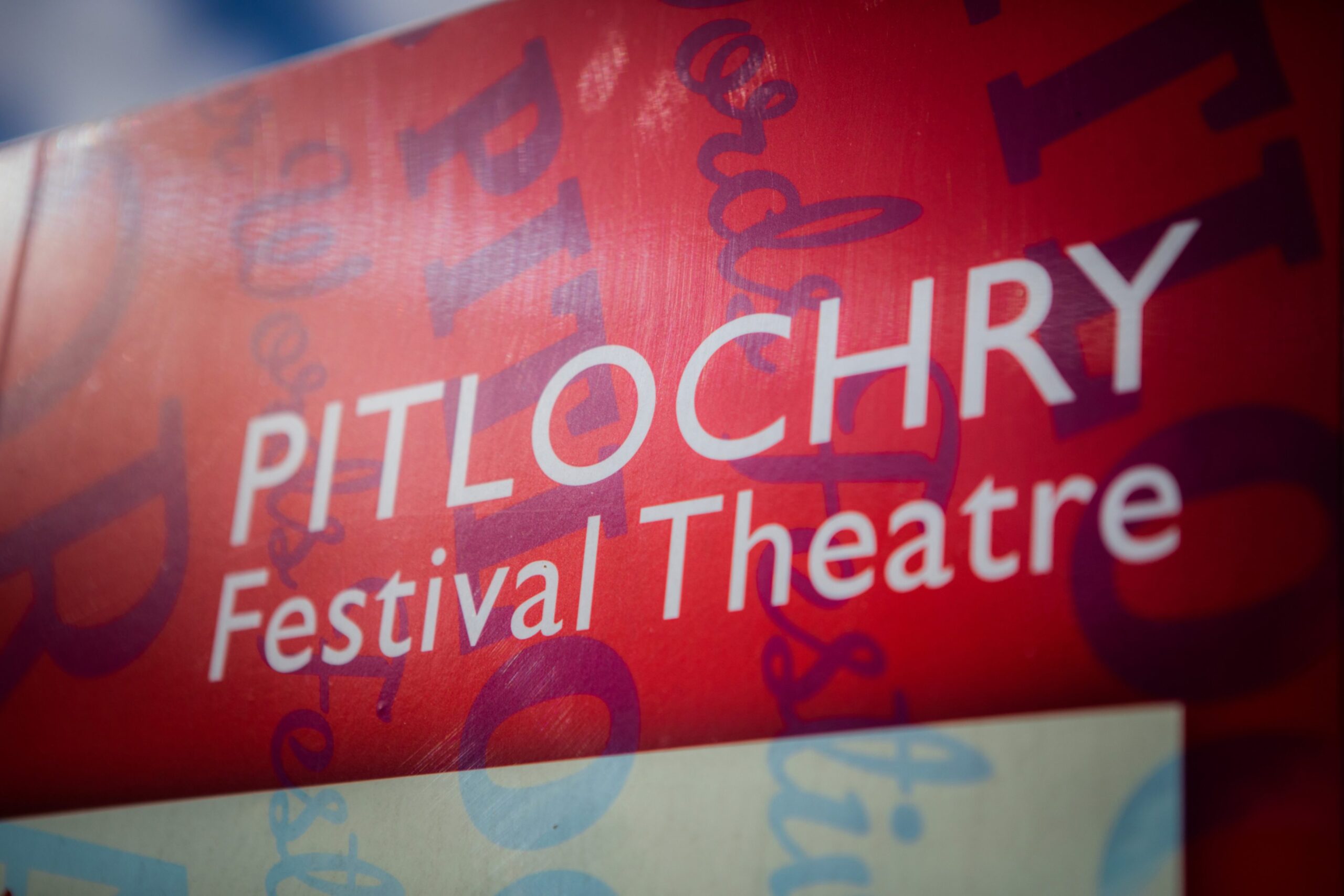 Pitlochry Festival Theatre sign.