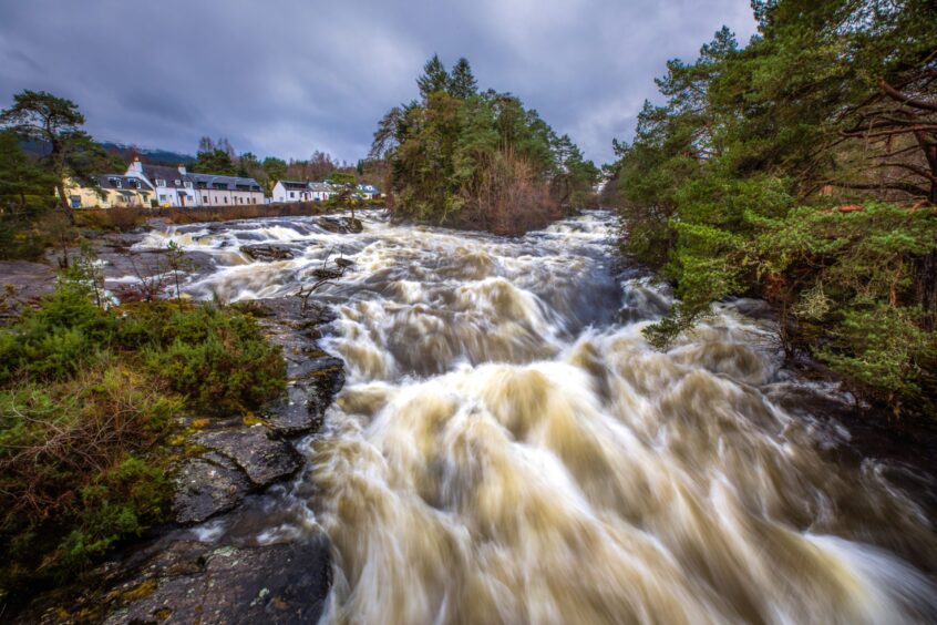 Falls of Dochart waterfall at Killin