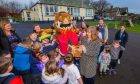 Julia Donaldson and The Gruffalo at Auchterhouse Primary School on Wednesday, Image: Steve MacDougall/DC Thomson