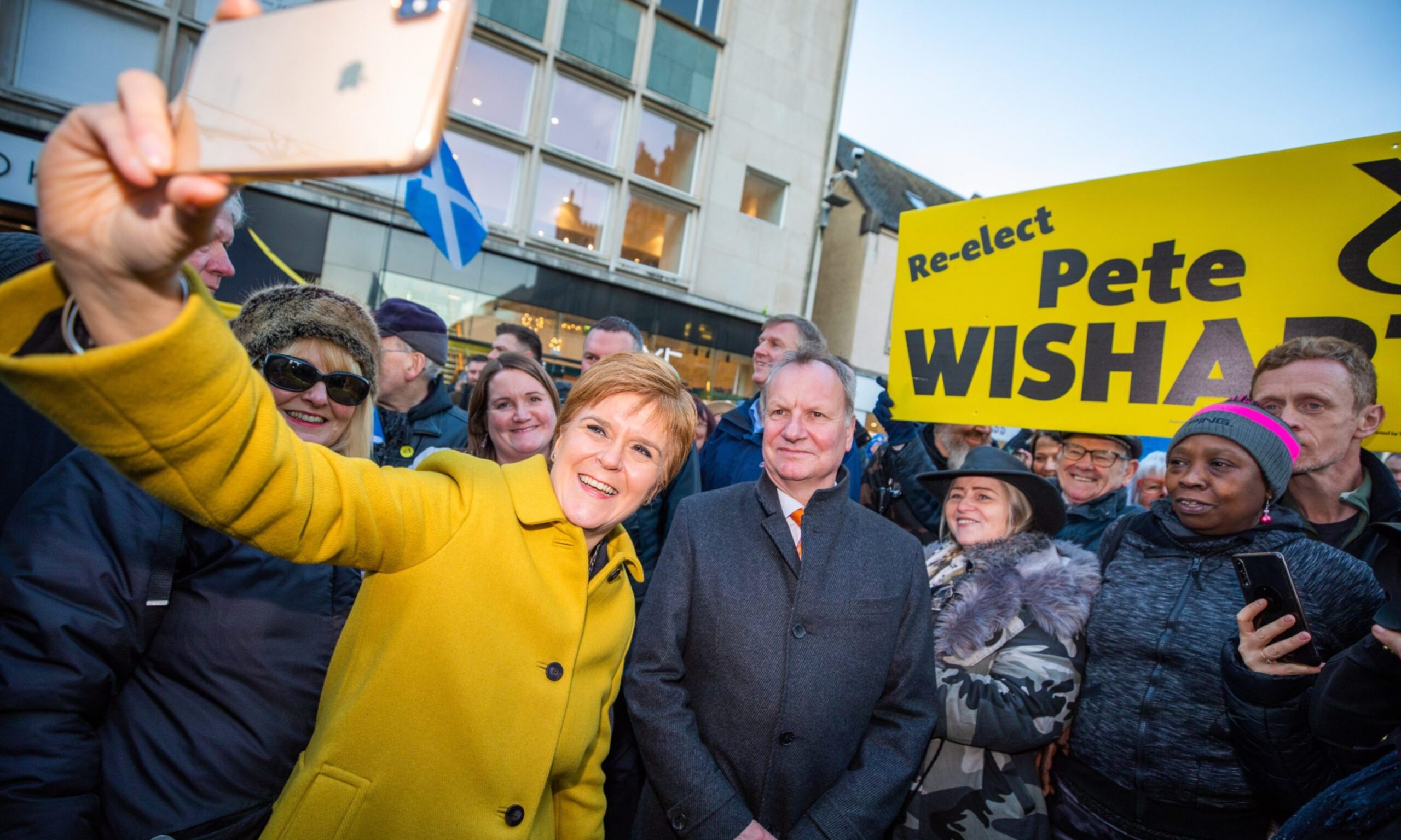 SNP leader Nicola Sturgeon in Perth during the 2019 campaign