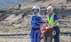 Sara Joiner and her dad, Alex at a motocross course.