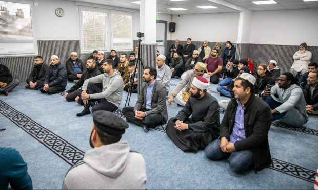 The prayer room was full during the official opening.