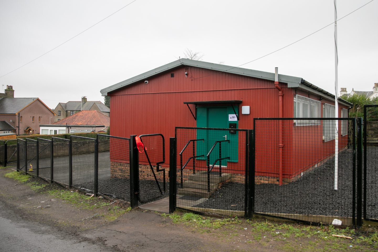 The mosque is in a transformed former drill house.