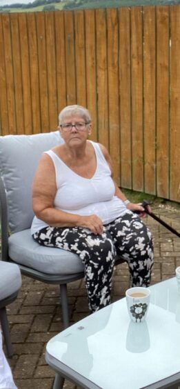 Dundee gran Teresa Whyte, pictured when she was at her heaviest. In the past year she has lost over 4 stone.