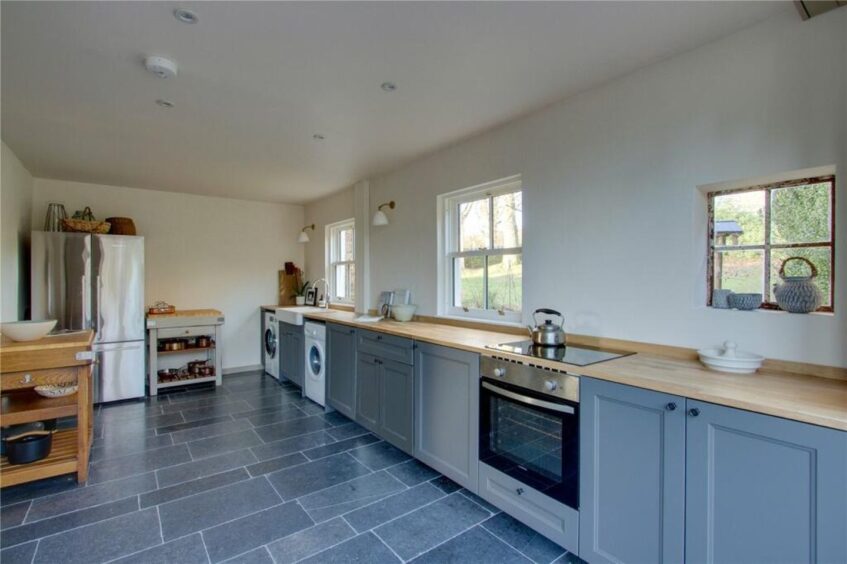 The kitchen at The Garden Cottage for sale in Angus 