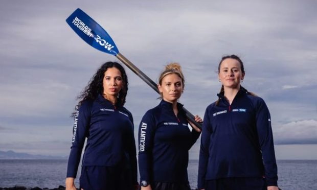 Robyn Hart-Winks (right) with Tidewaves teammates Jordan Cole-Hossain and Louise Cox. Image: Instagram the_tidewaves