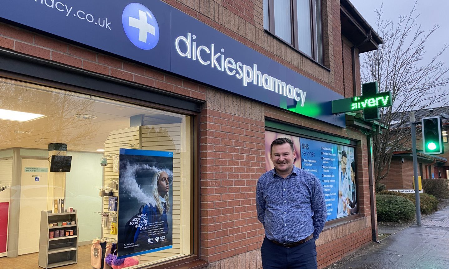 Dickies Pharmacy owner Brian Arris at the branch in Glover Street, Perth. Image: Kaya MacLeod/DC Thomson