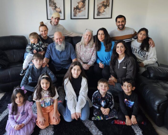Humza Yousaf and family in Dundee