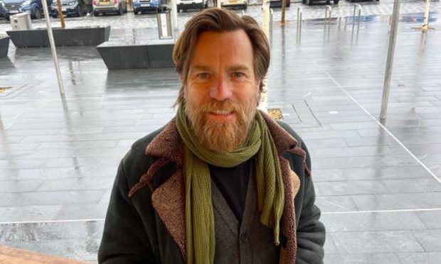 Actor Ewan McGregor paid a visit to Heather Street Food at Dundee Waterfront. Image: Heather Street Food/Instagram