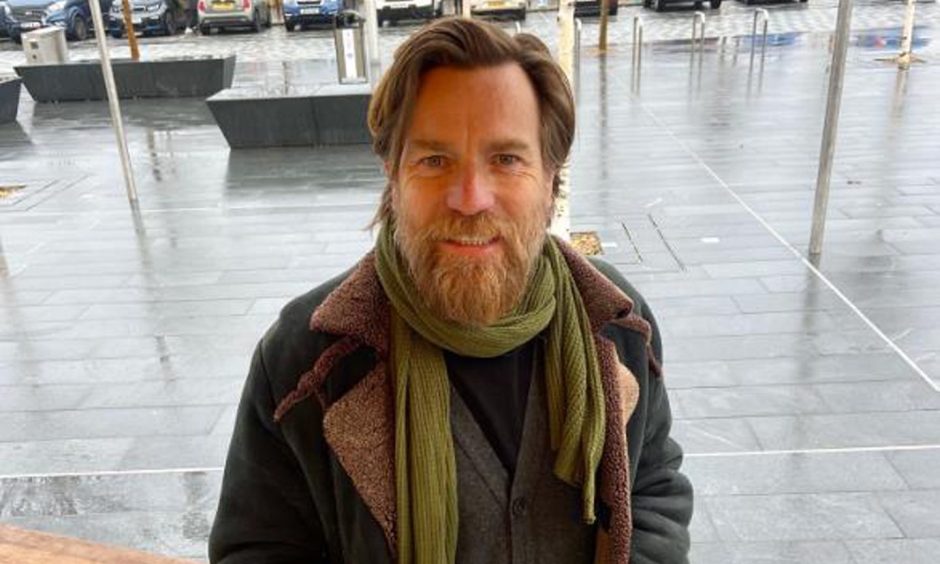 Scottish actor Ewan McGregor on his visit to Heather Street Food at Dundee Waterfront