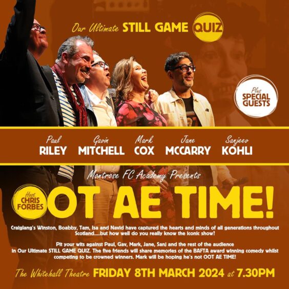 The Still Game cast will appear at the Oot Ae Time event