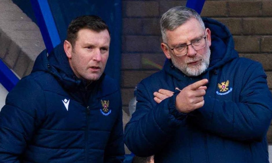 Andy Kirk with Craig Levein.