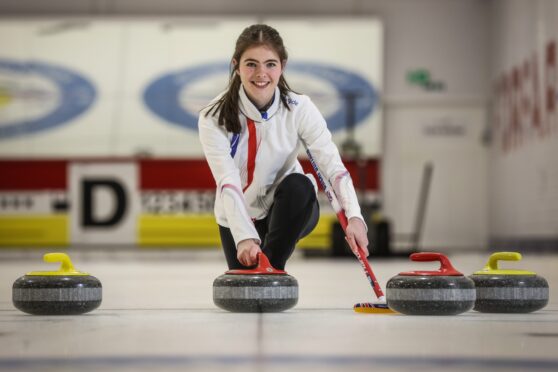 Callie Soutar is heading for South Korea as part of the Team GB curling squad. Image: Mhairi Edwards/DC Thomson