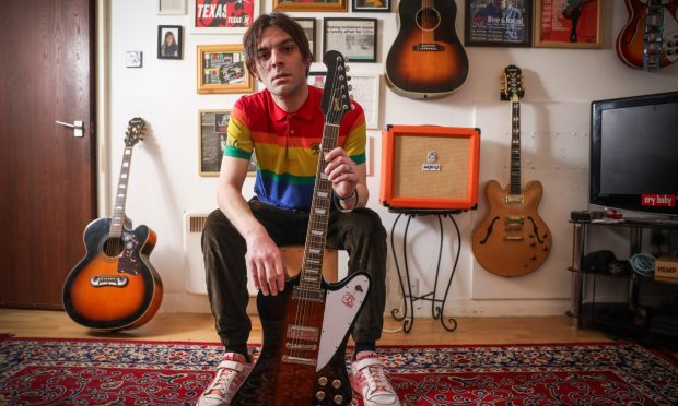 Nick Shane wears many colours -  including. songwriter, activist and father. Image: Mhairi Edwards/DC Thomson.
