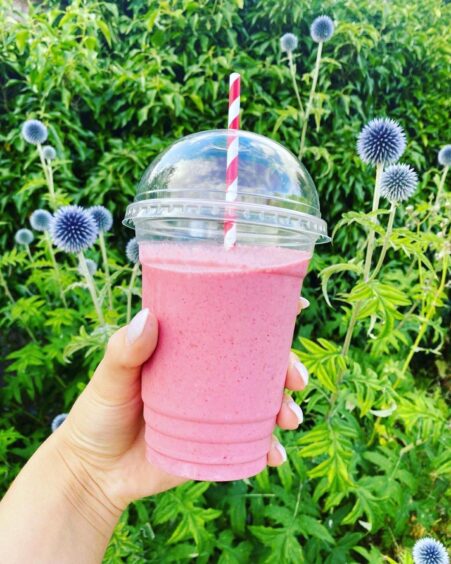 Fife health food option this berry smoothie from Nourish Cupar.